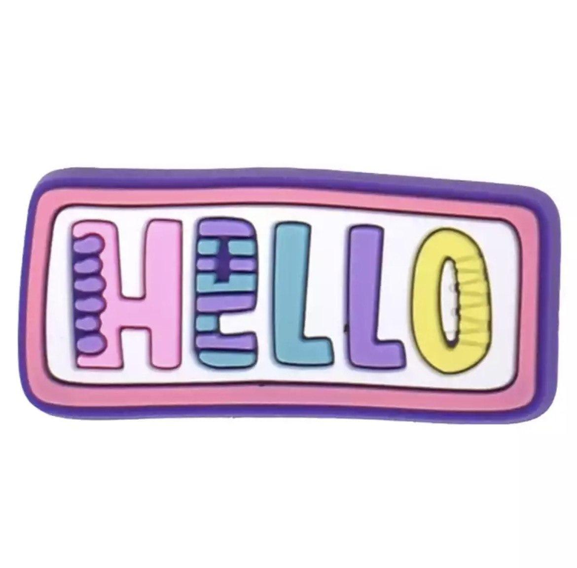 Джиббитс Jibbitz Стикер Hello 1 шт. (50296) Джиббитс Jibbitz Стикер Hello 1 шт. (50296)