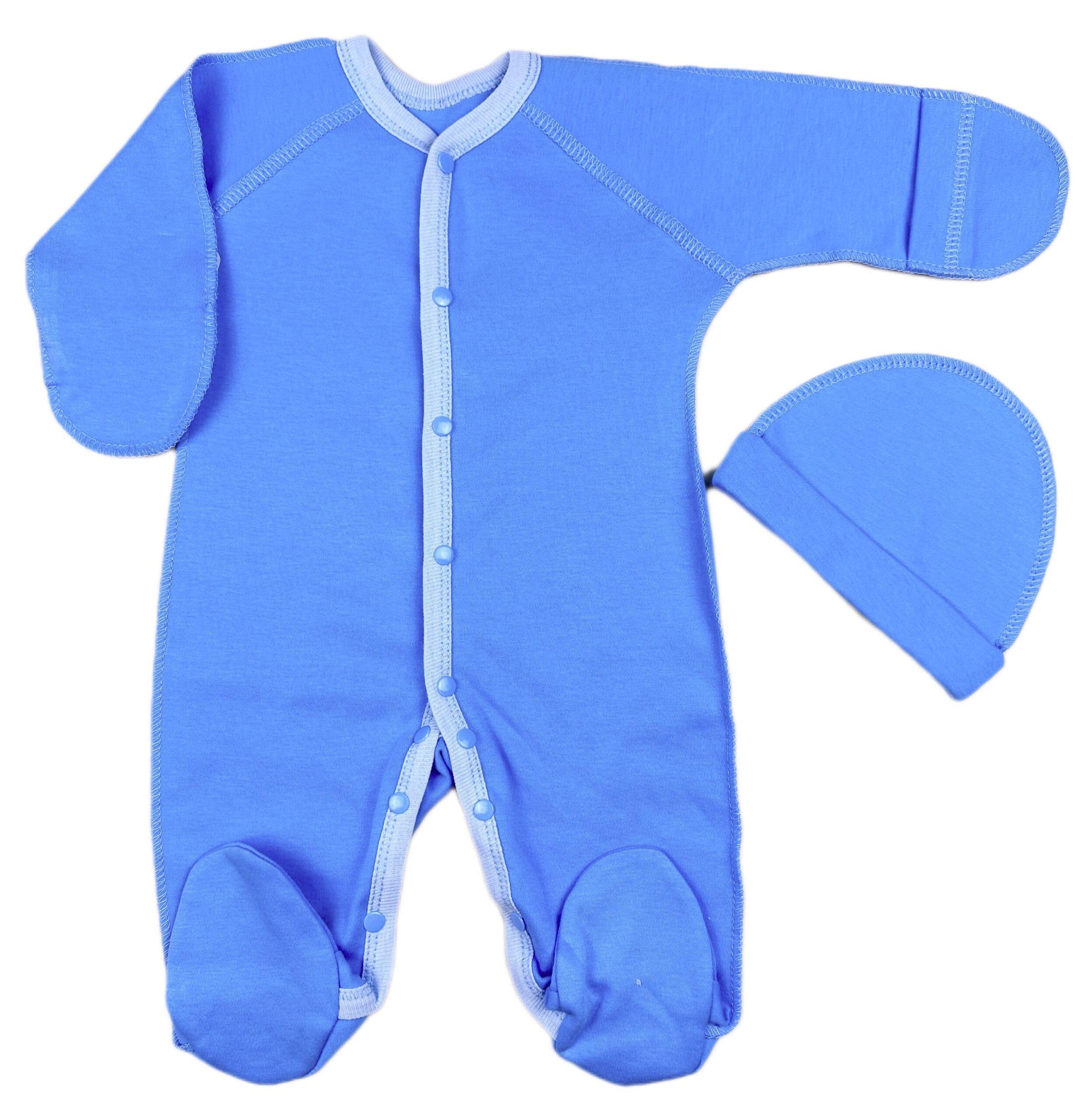 Человечек с шапочкой RoyalBaby р. 56 Голубой (133-1626)