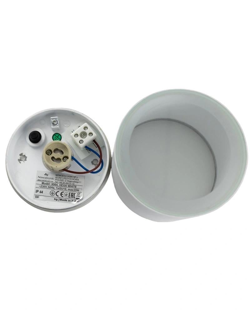 Уличный светильник-спот Nowodvorski 9564 Hexa GU10 35W IP44 Белый (28686663) - фото 2