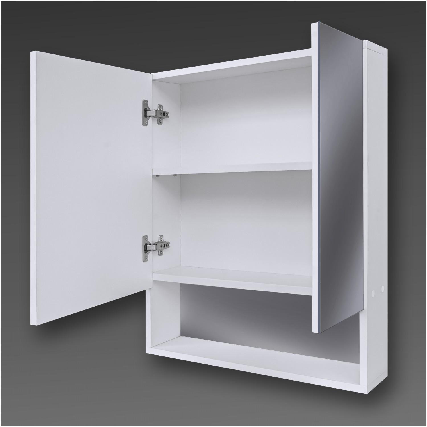 Шкаф зеркальный с открытой полкой в ванную G-05 60 см (14411077) - фото 3