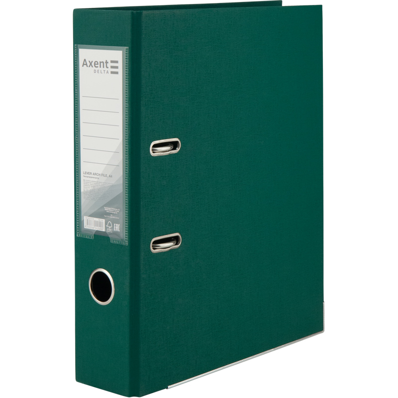 Папка-регистратор двусторонняя PP D1712-23C 75 см собранная Темно-зеленый (4250266242492)