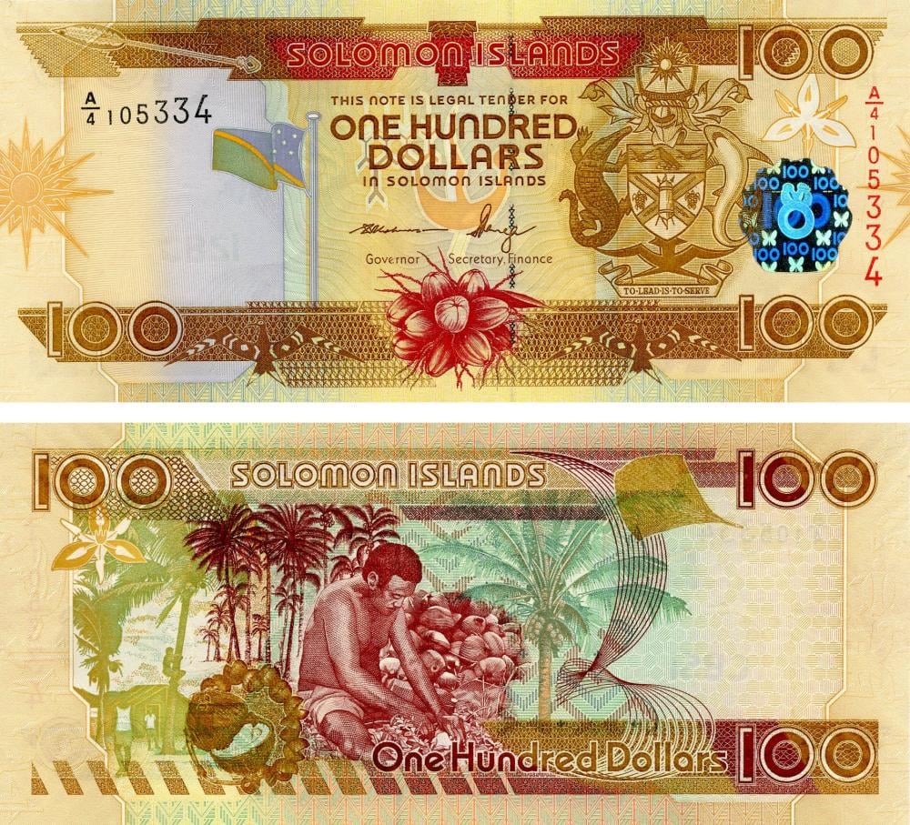 Колекційна банкнота Соломонові острови 100 доларів 2009 UNC P30 (Б13381) Колекційна банкнота Соломонові острови 100 доларів 2009 UNC P30 (Б13381)