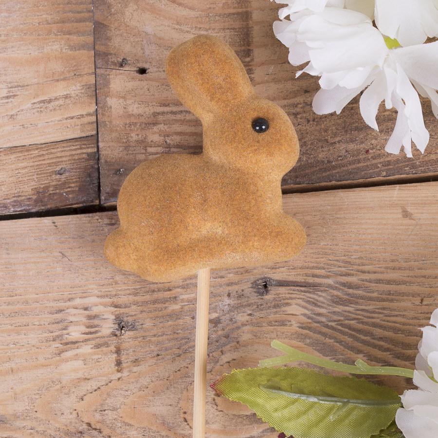 Топпер Зайка бархатный Коричневый (4796-3)