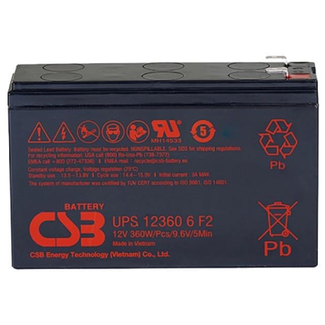 Батарея акумуляторна CSB UPS123606F2/F1 12V6Ah