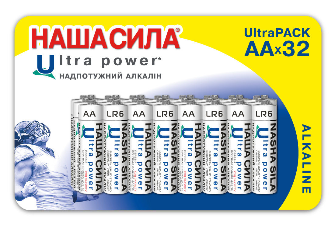 Батарейки НАША СИЛА Ultra Power AAx32 шт (LR6)