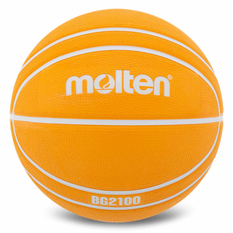 Баскетбольный мяч резиновый MOLTEN B7G2100-O №7 Оранжевый (29654963)