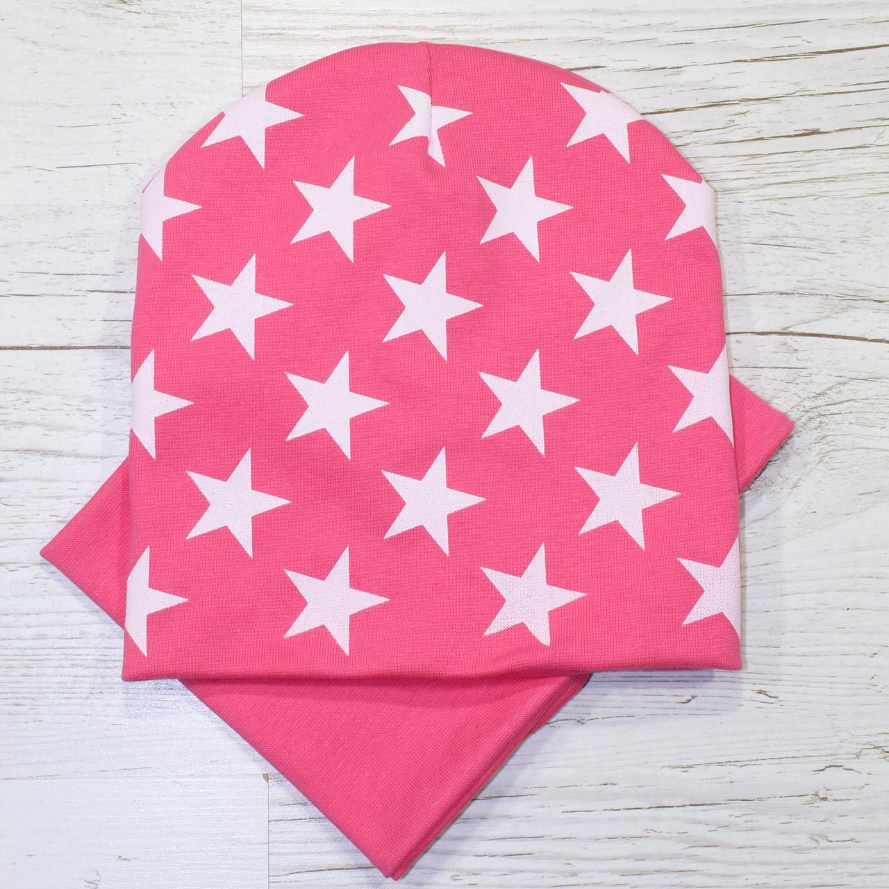 Детская шапка с хомутом Kahta р. 48-52 розовый (OC-366)