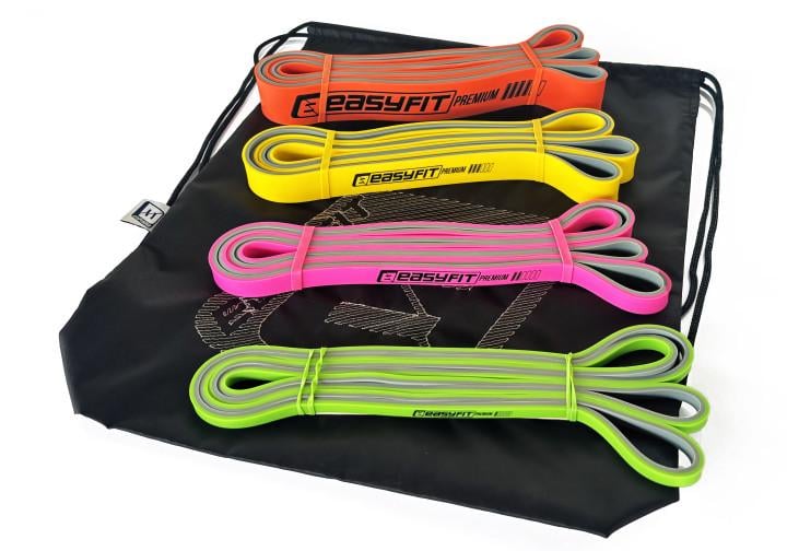 Набір двошарових резинок для підтягування EasyFit Premium EF-2454 2-45 кг 4 шт. - фото 3 Набір двошарових резинок для підтягування EasyFit Premium EF-2454 2-45 кг 4 шт. - фото 3