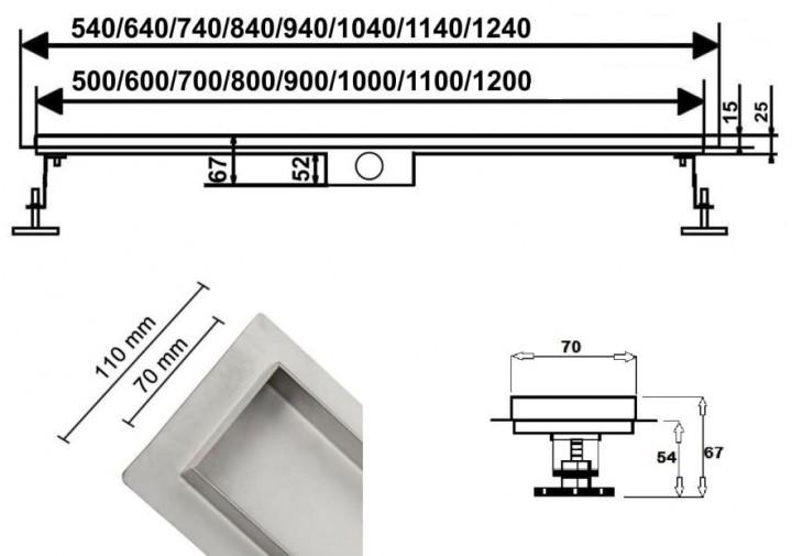Трап для душа BW-Tech под плитку с сухим затвором 80 см Черный (BW-Tech80B) - фото 6 Трап для душа BW-Tech под плитку с сухим затвором 80 см Черный (BW-Tech80B) - фото 6