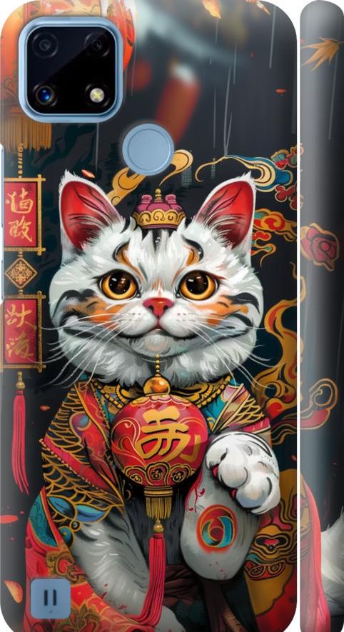 Чехол на Realme C21 China Cat v2 (6135m-2321-42517)