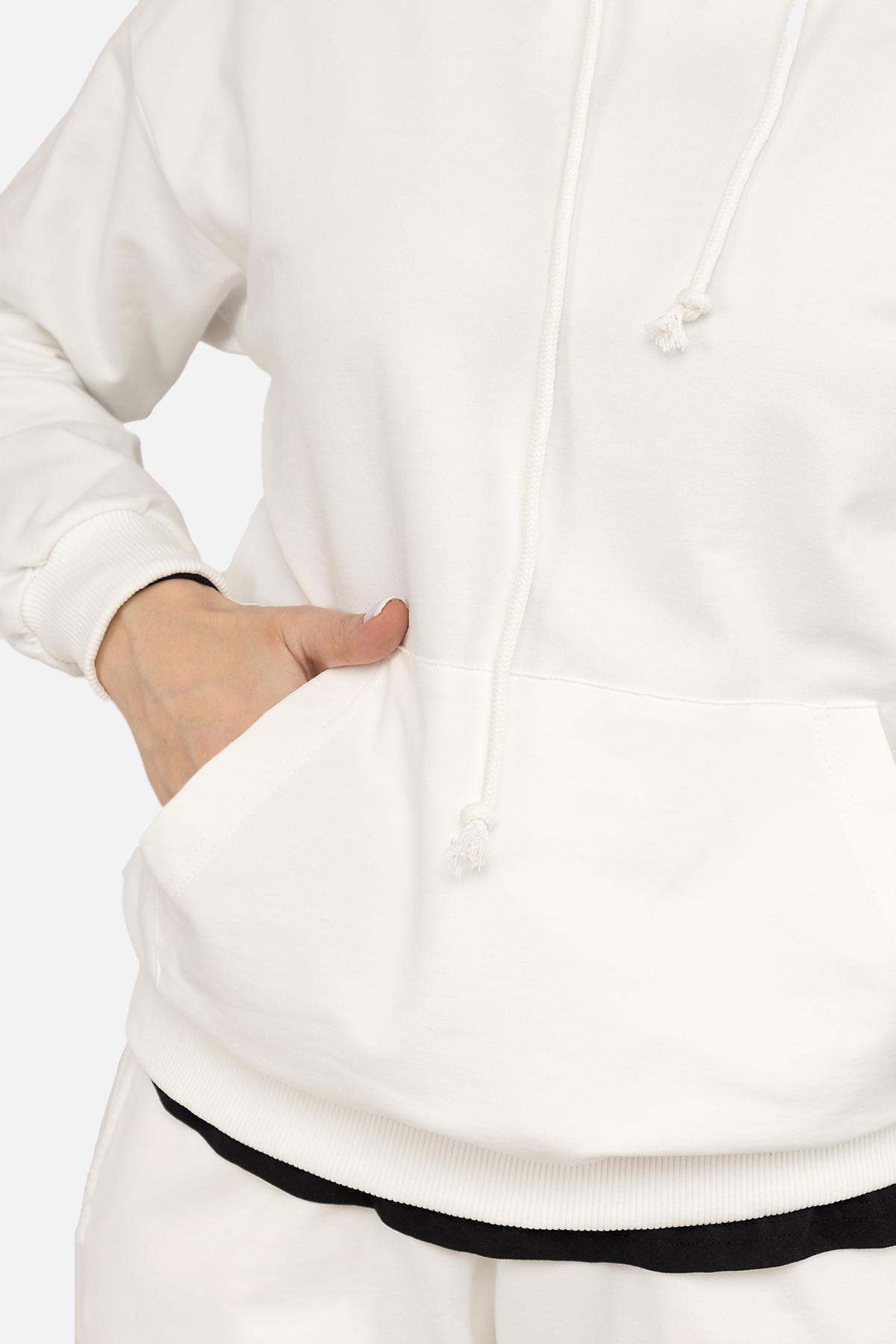 Худі жіноче ЦБ-00266283 р. 42 Молочний (SKT001035601) - фото 4