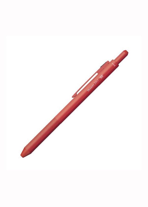 Ручка шариковая OHTO Blooom 2+1 Кораловый (MF-25B3-RD)