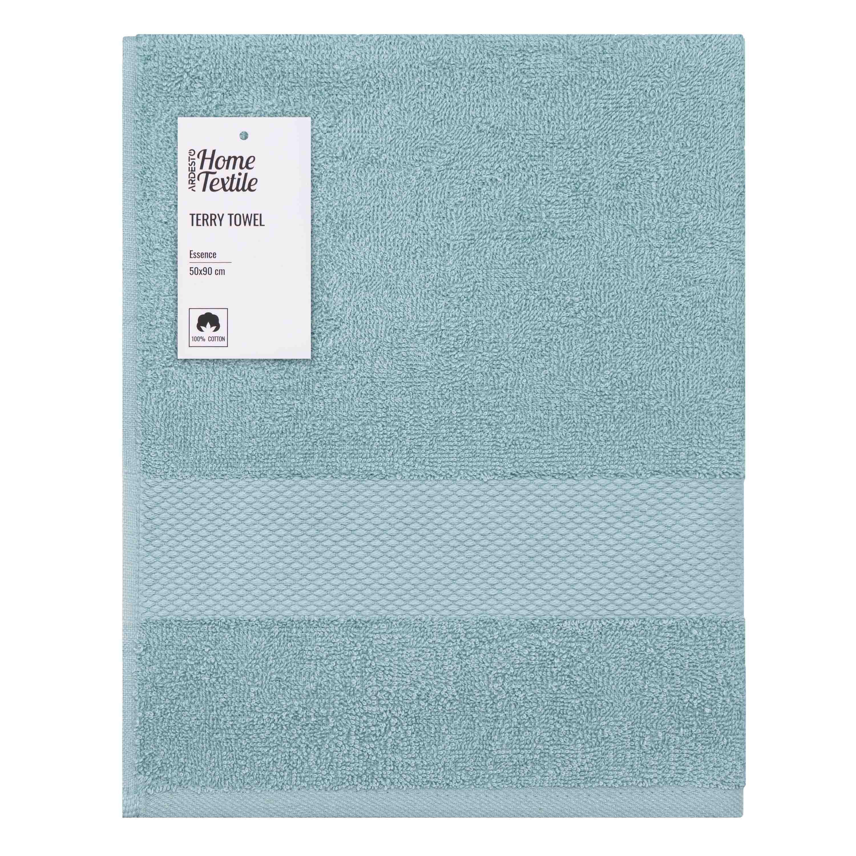 Рушник махровий Ardesto Essence 50х90 см Аква (ART2250AQ) - фото 1 Рушник махровий Ardesto Essence 50х90 см Аква (ART2250AQ) - фото 1