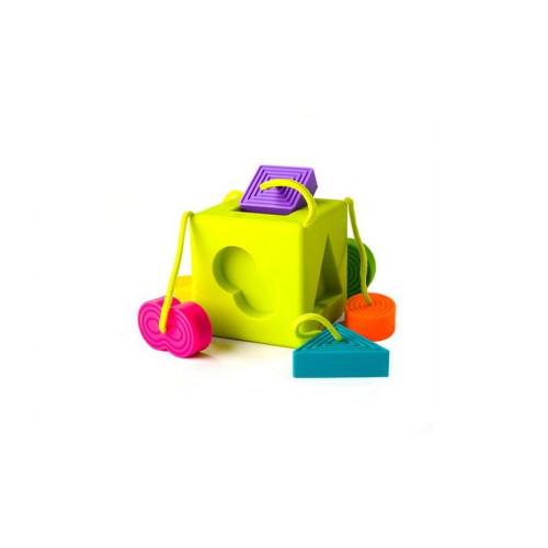 Развивающая игрушка Fat Brain Toys OombeeCube Сортер-прорезыватель тактильный (F120ML)