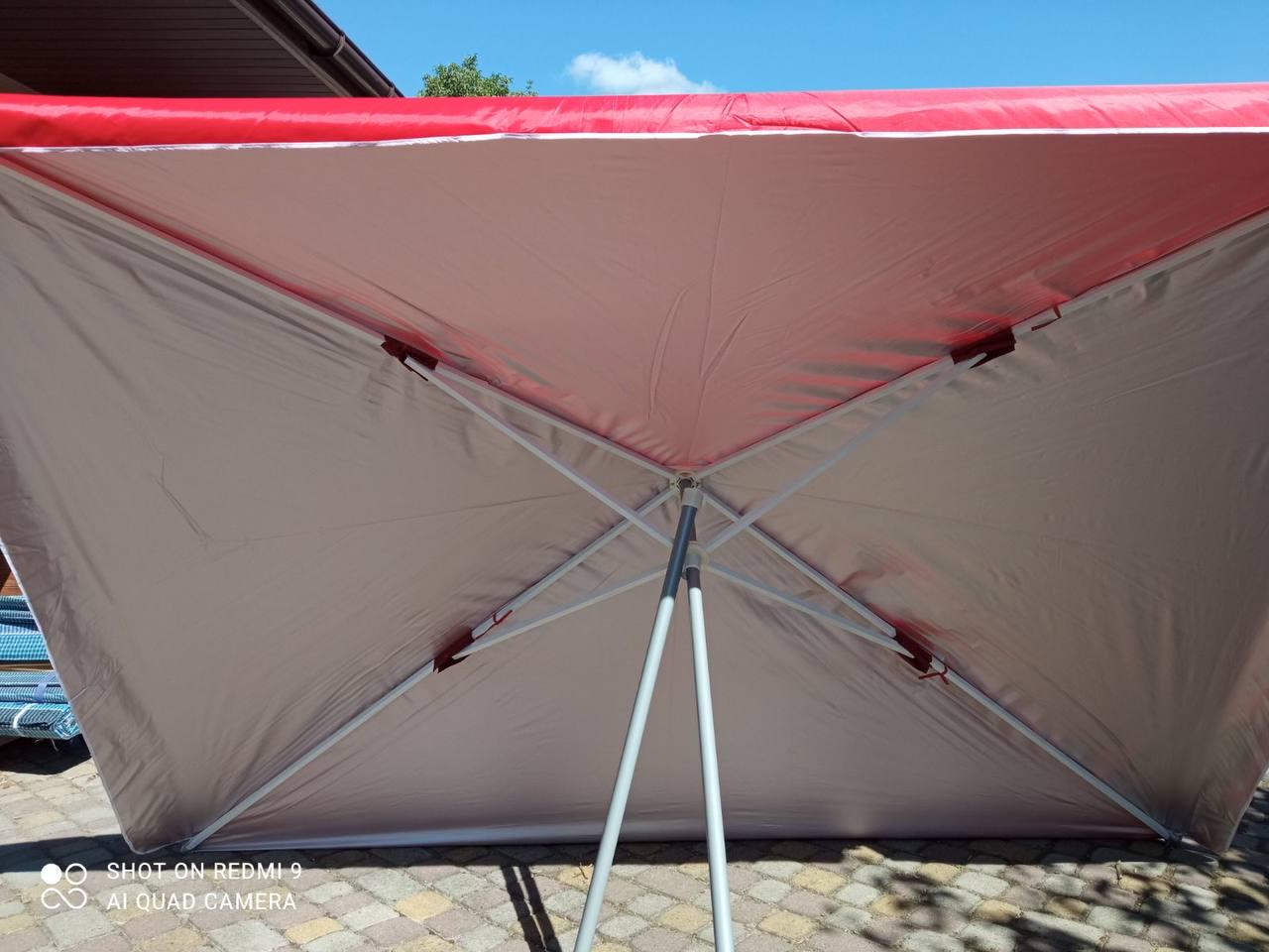 Зонт торговый с клапаном 3х3 м Синий/Серебряный (25410634) - фото 3 Зонт торговый с клапаном 3х3 м Синий/Серебряный (25410634) - фото 3