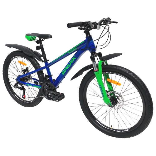 Велосипед Spark PLAYER колеса 24"/сталева рама 11" Синьо-зелений (26351980) - фото 2