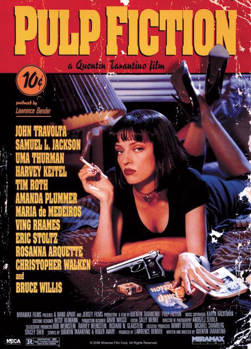 Постер плакат Криминальное Чтиво/Pulp Fiction Cover 100x140 см