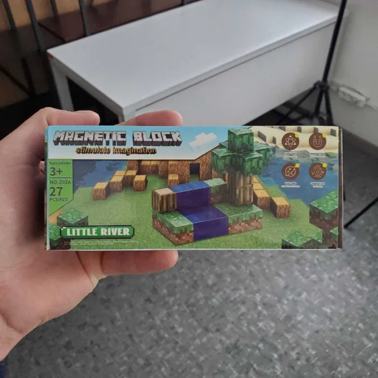 Конструктор магнітний Minecraft Magnetic Block 27 деталей (WK2003) - фото 3 Конструктор магнітний Minecraft Magnetic Block 27 деталей (WK2003) - фото 3