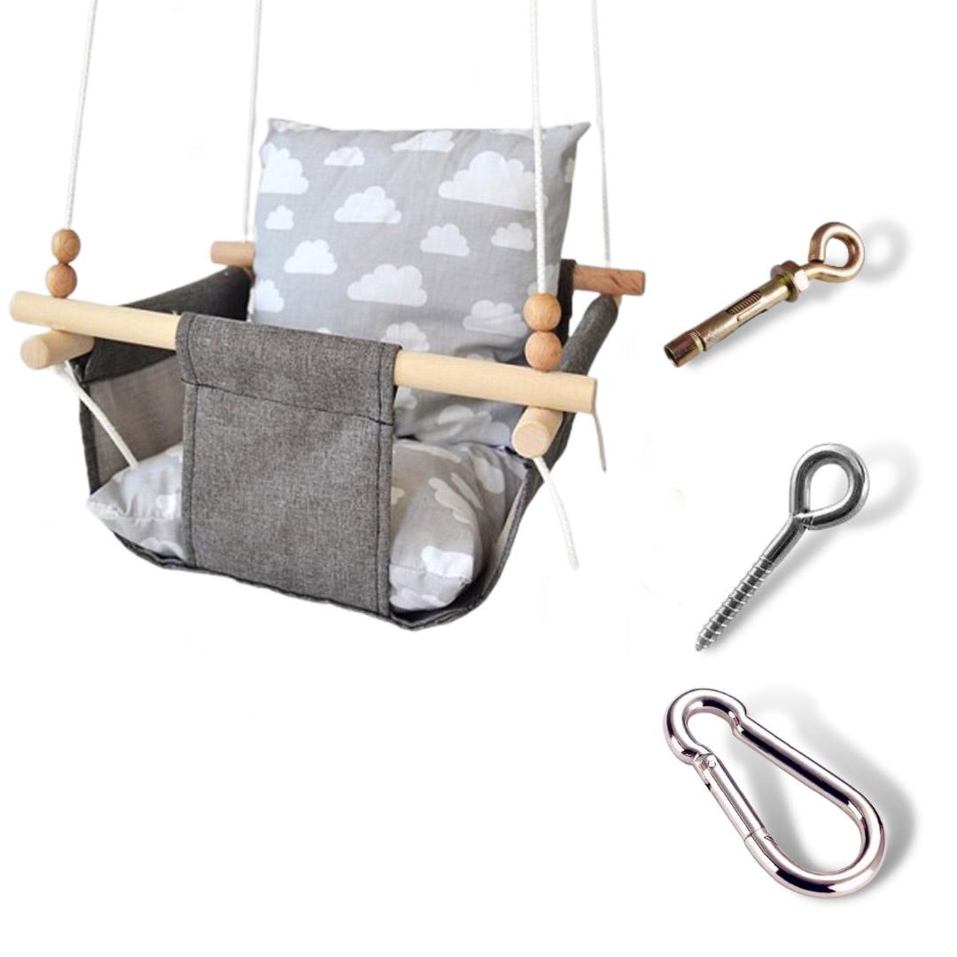 Детская качеля Infancy Облака Серый (9677828) Детская качеля Infancy Облака Серый (9677828)