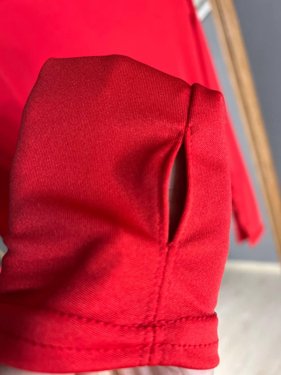 Лонгслив женский Ariadna 5134 лонгслив рукав на палец круглое горло микродайвинг OS Красный (3508) - фото 4 Лонгслив женский Ariadna 5134 лонгслив рукав на палец круглое горло микродайвинг OS Красный (3508) - фото 4