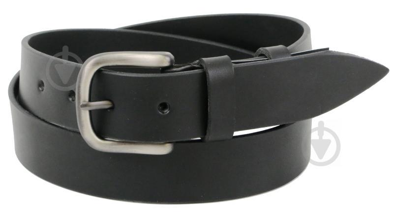Ремень мужской Skipper кожаный ширина 3.8 см Черный (1269-38)