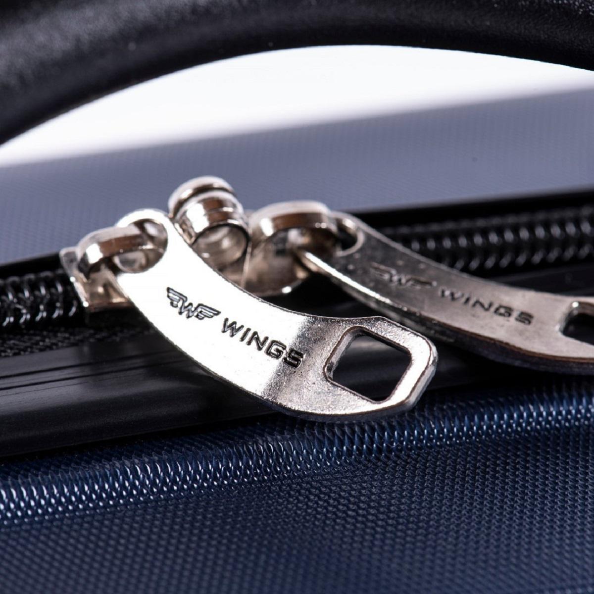 Кейс пластиковий Wings 310 темно-синій ручки в колір Wp00275 - фото 4