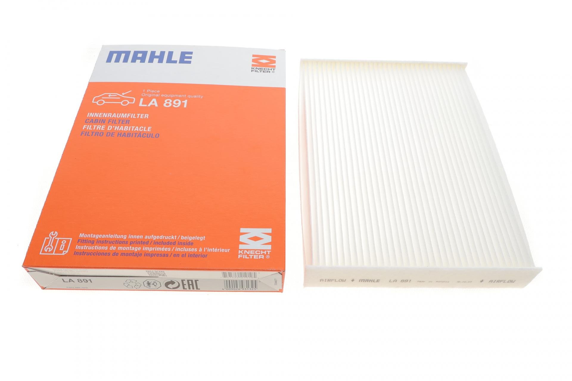 Фильтр салона KNECHT для Dacia Dokker/Lodgy/Renault Zoe 12- (LA 891)