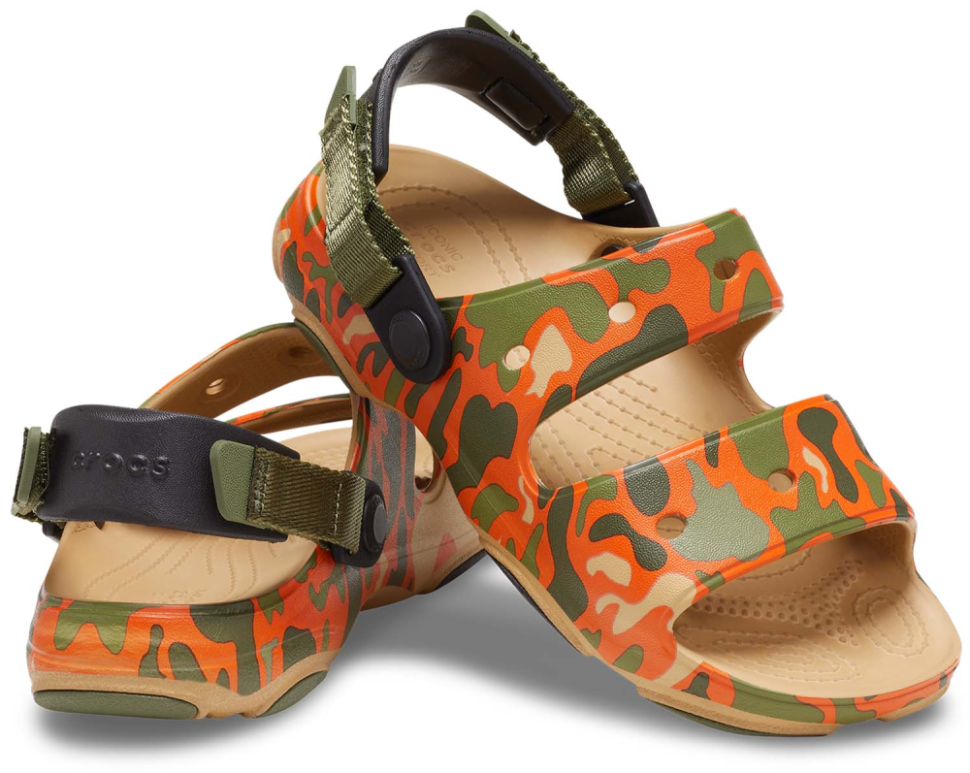 Сандалії чоловічі Crocs Sandal All-Terrain Camo р. 48-49 Помаранчевий (11690)