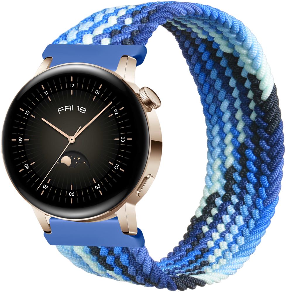 Ремешок Solo Loop Multi для Huawei Watch GT3 42 мм (145 мм) Blue White (26275-62)