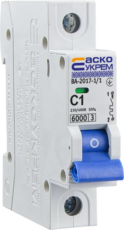 Автоматический выключатель АСКО-Укрем ВА-2017 1P 1А 6кА C (A0010170028) - фото 6