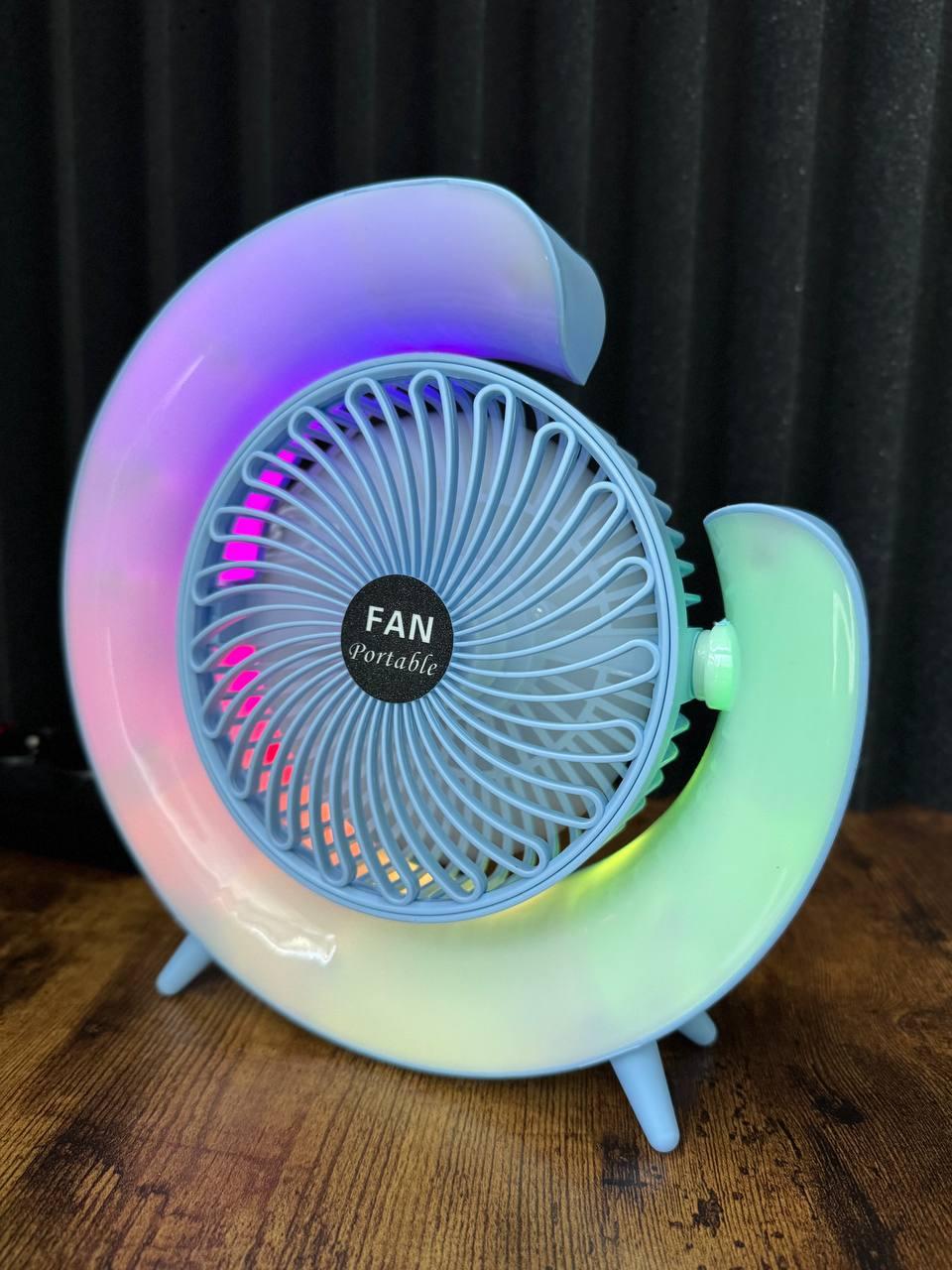 Вентилятор настільний з підсвічуванням RGB від USB (XL-1292) - фото 5 Вентилятор настільний з підсвічуванням RGB від USB (XL-1292) - фото 5