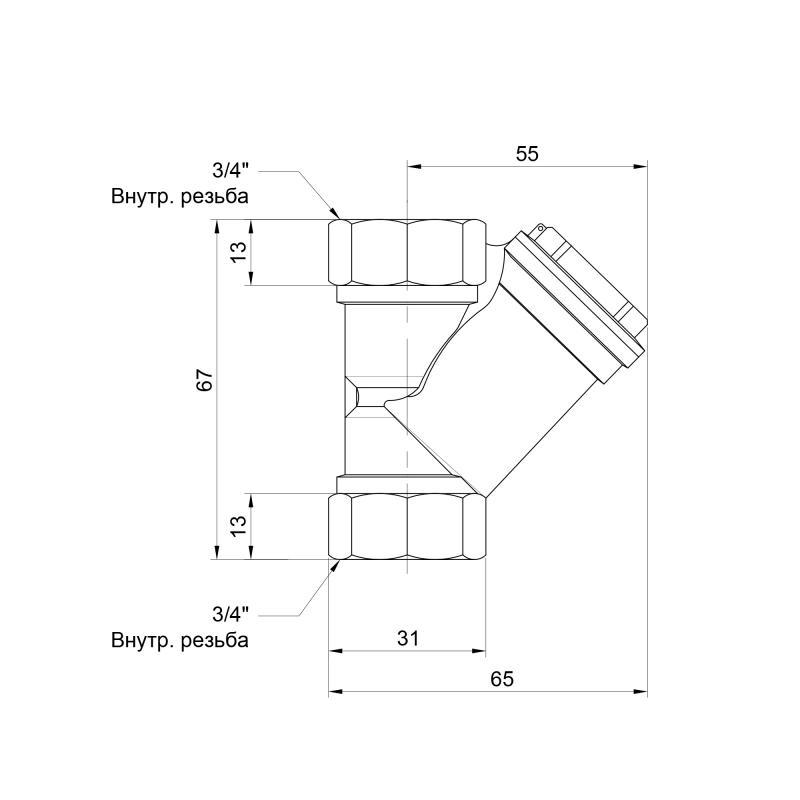 Фильтр SD Forte 3/4" SF124NW20 для воды - фото 2