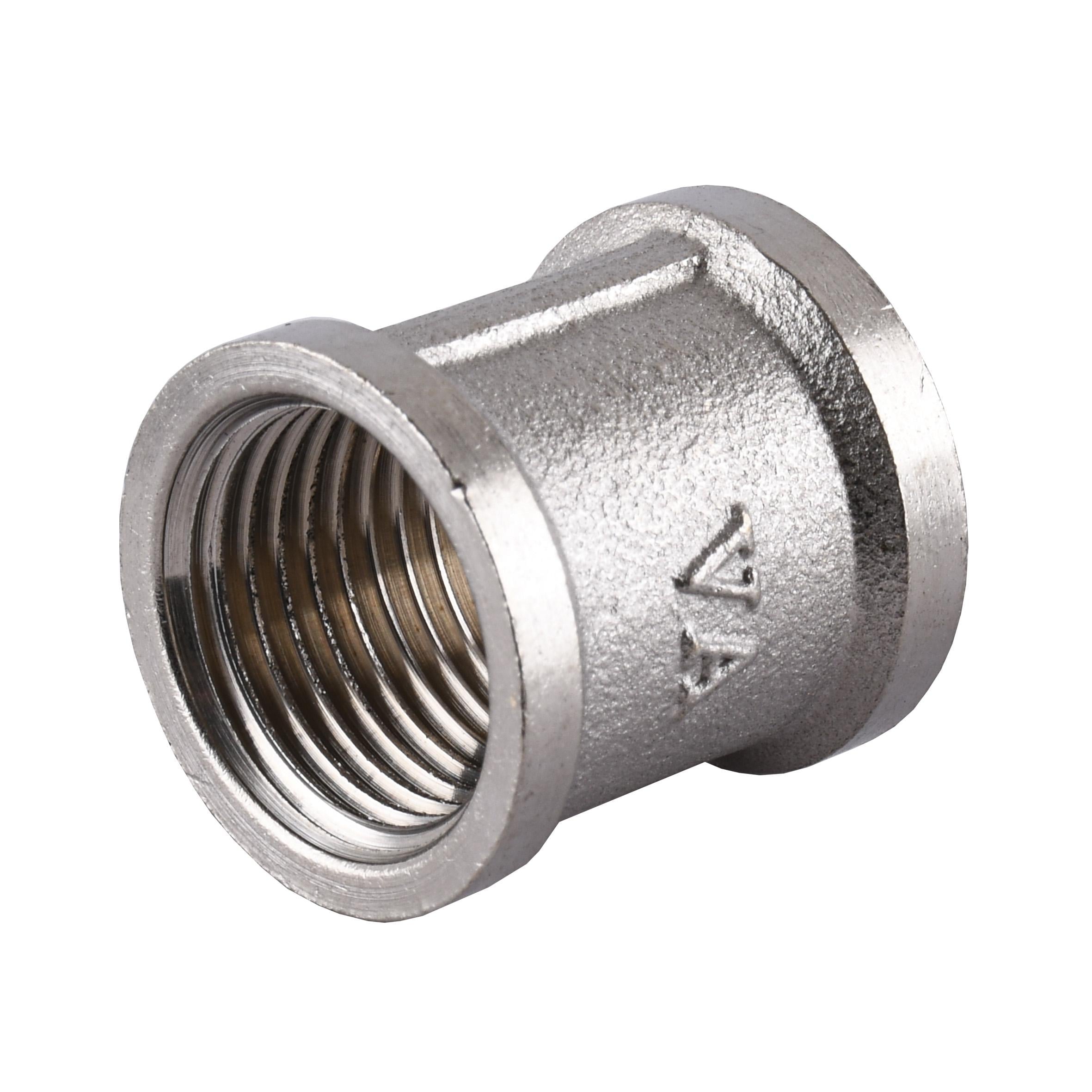 Муфта никель L 28 мм 1/2″ внутренняя А0305А нк (000024906) Муфта никель L 28 мм 1/2″ внутренняя А0305А нк (000024906)
