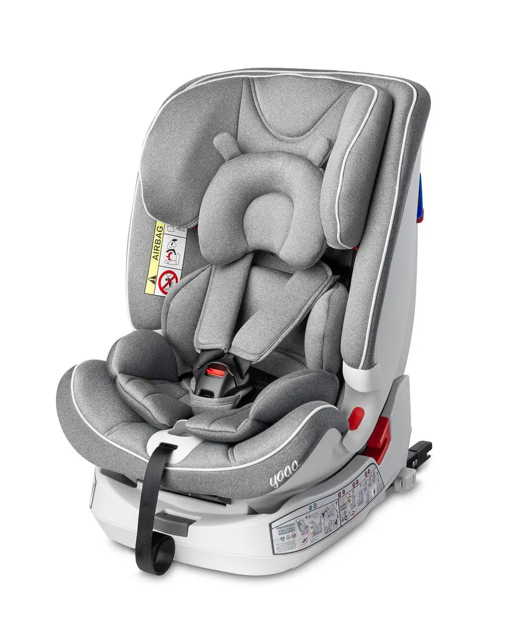 Автокрісло дитяче Caretero Yoga Isofix 0-36 кг 80х46х44 см Сірий (119928) - фото 4