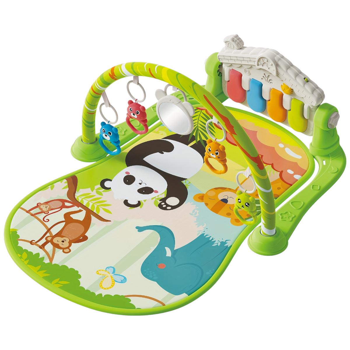 Розвиваючий килимок для дітей Baby Gym з дугою піаніно та підвісками (8624)