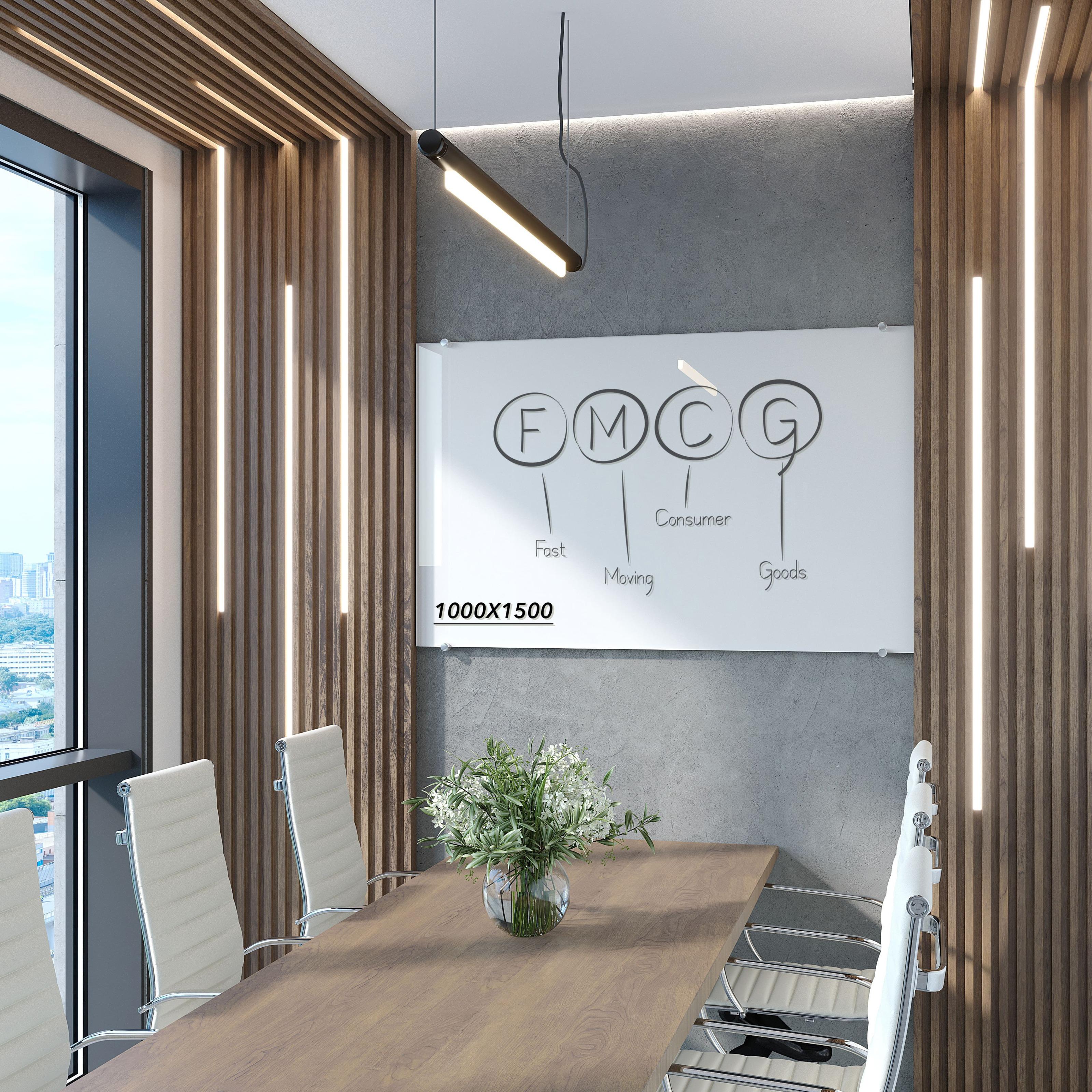 Дошка скляна маркерна не магнітна 1500х1000 мм Білий - фото 1 Дошка скляна маркерна не магнітна 1500х1000 мм Білий - фото 1