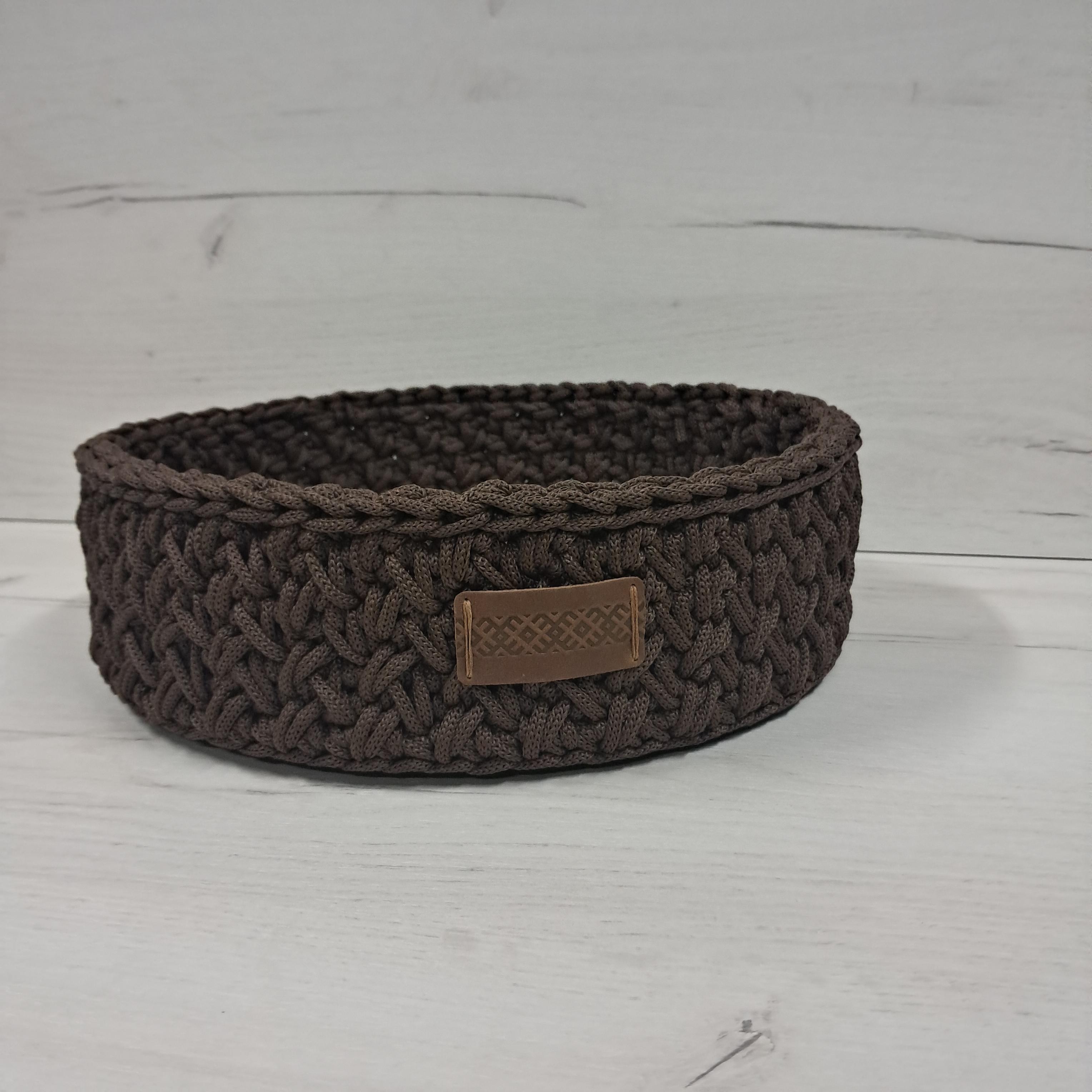 Корзина из шнура 30 см Коричневый (28421371)