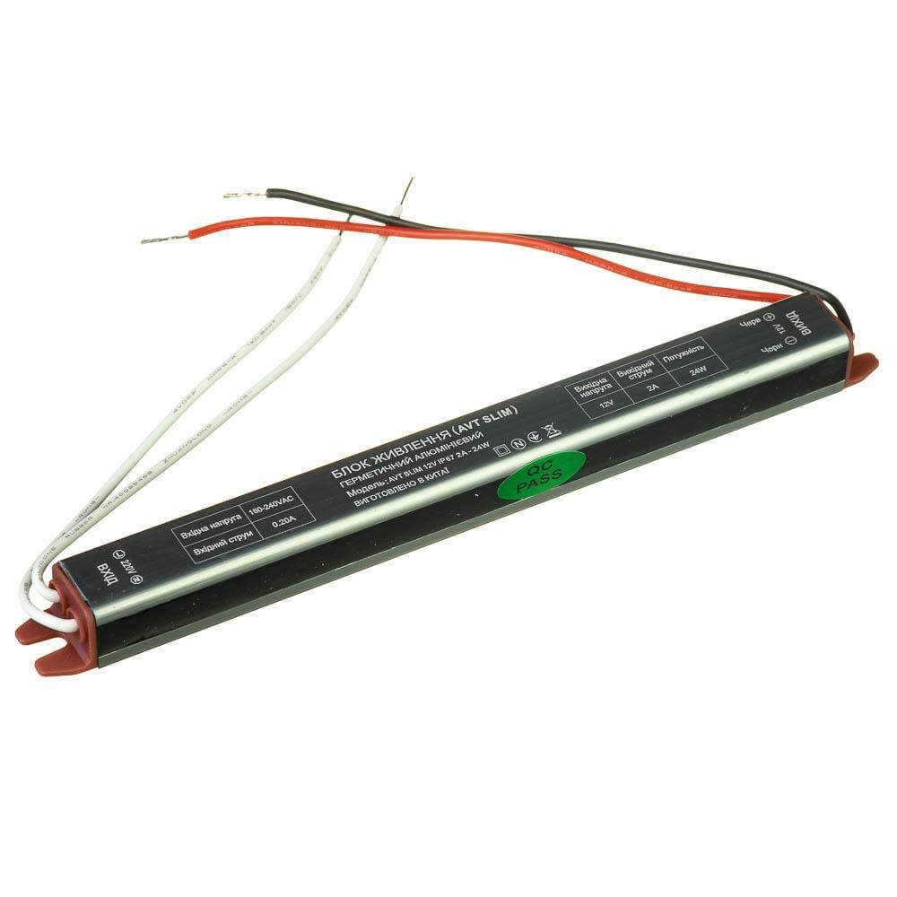 Блок питания AVT Slim 12V 2А 24 Вт IP67 (1021915)