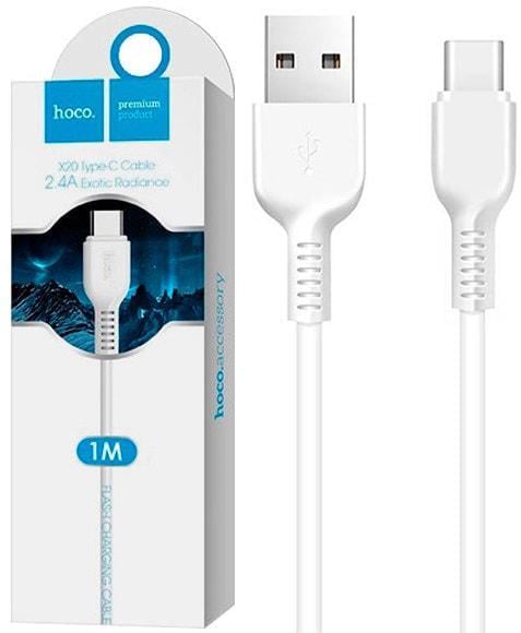 Кабель интерфейсный Hoco X20 USB-Type-C 1 м White (37127)