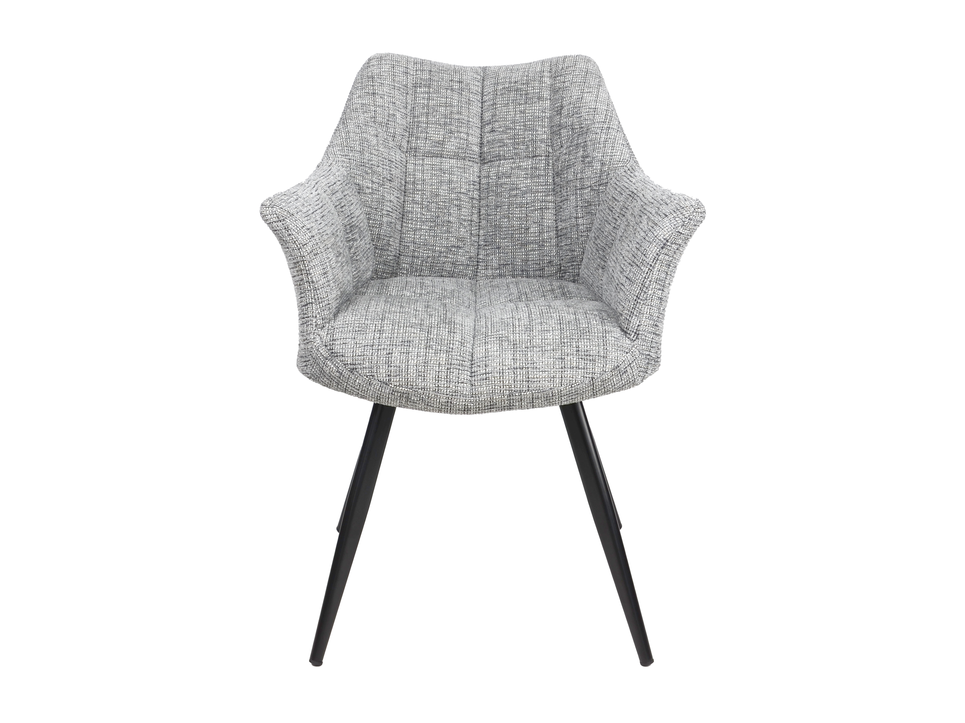 Стул Intarsio STEFAN Черный/Светло-серый - фото 2