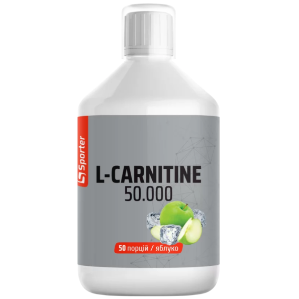 Жиросжигатель Л-Карнитин Sporter L-carnitine 50000 Яблоко 500 мл