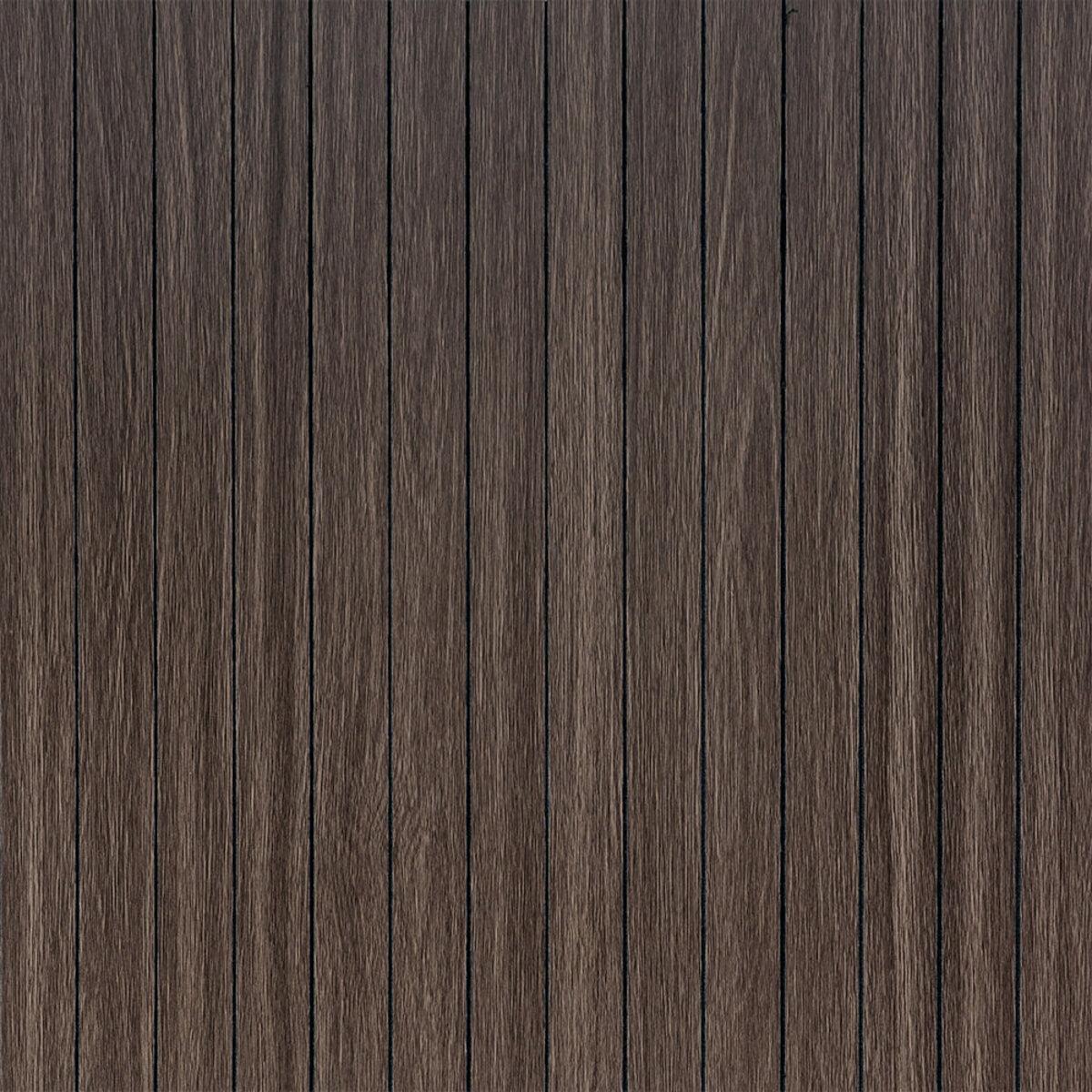 Покрытие виниловое самоклеющееся 3D рейки 600х600х2,8 мм Дымчатый каштан (SW-00002195)
