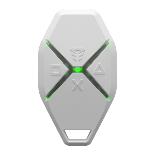 Брелок для управления системой охраны Tiras X-Key дальность до 1200 м 4 кнопки 868 МГц White (95b2173c)