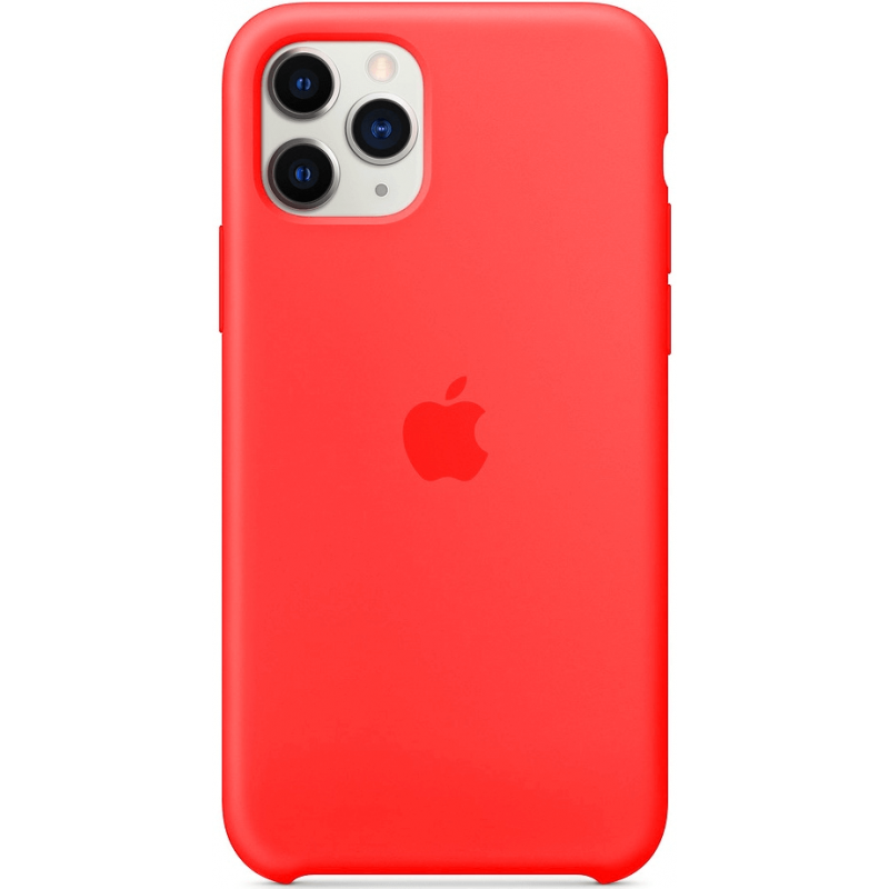 Чехол GoVern Silicone Case Full для Apple iPhone 11 Pro Ярко-розовый