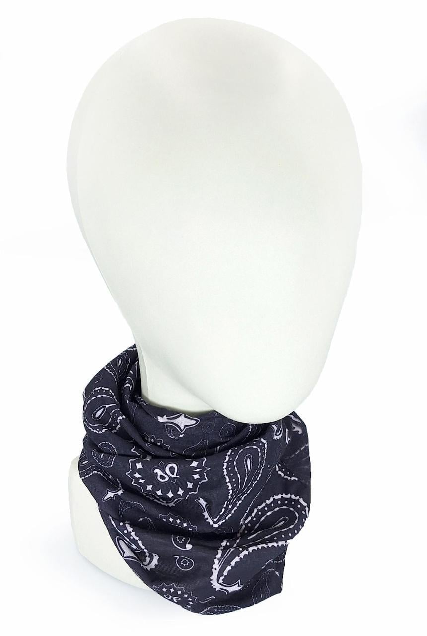 Баф для велосипеда Рыбы 23х46 см Черно-белый (G0001032)