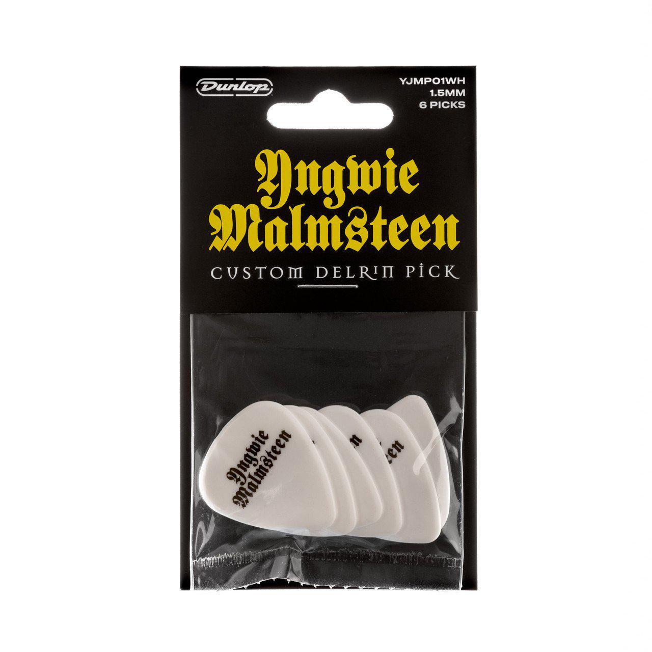 Медіатор Dunlop YJMP01WH Delrin 500 Custom Yngwie Malmsteen White 1,5 мм 6 шт. (128161) - фото 4