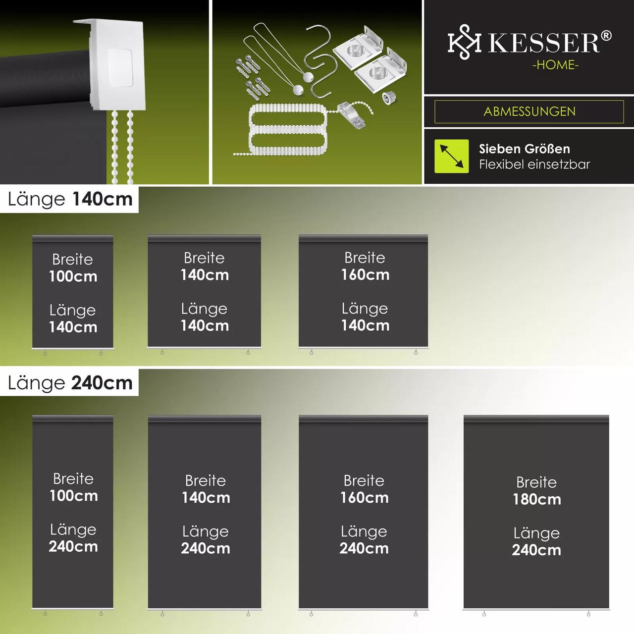 Роллеты солнцезащитные вертикальные KESSER 100х140 см Черный - фото 3