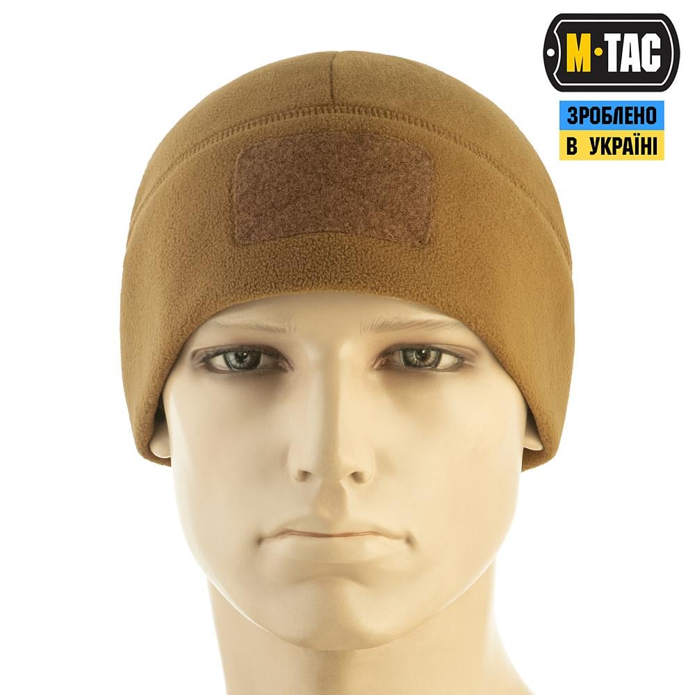 Шапка флісова M-Tac Watch Cap Elite з Velcro S Койот (5926870) - фото 4