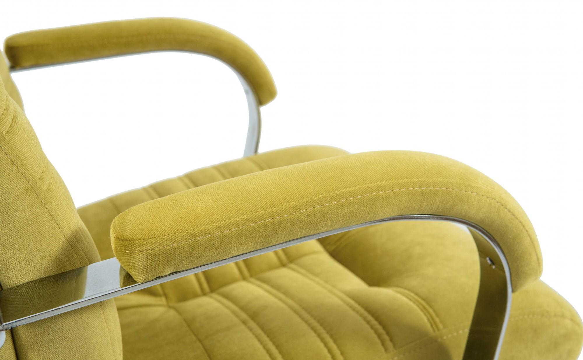 Кресло офисное компьютерное Orion Missoni 13 Хром М2 AnyFix Желтый - фото 4 Кресло офисное компьютерное Orion Missoni 13 Хром М2 AnyFix Желтый - фото 4
