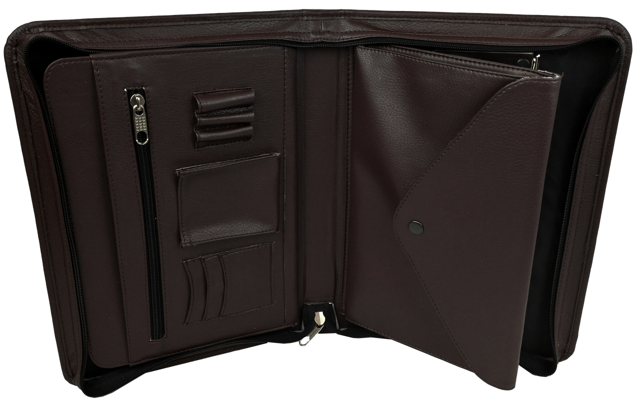 Папка деловая с внутренней папкой для документов Portfolio Темно-коричневый